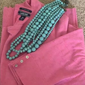 Land’s End Pink Crew Neck Sweater